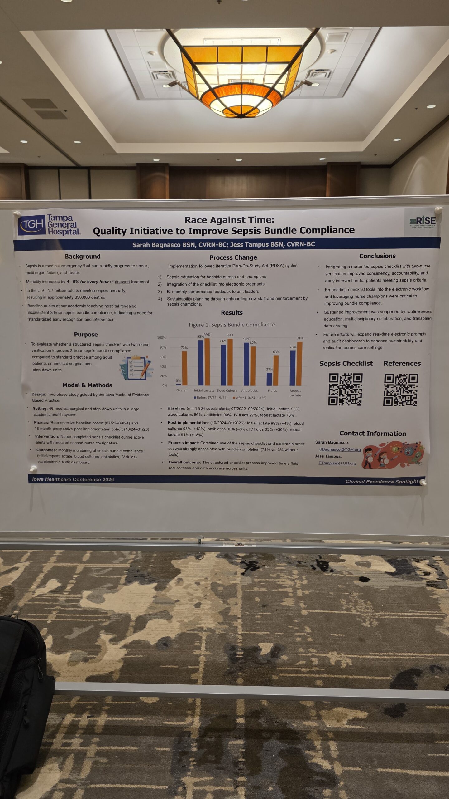 Poster put up in the hall